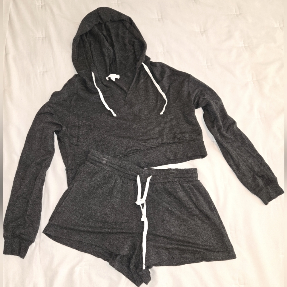 Hoodie and short set